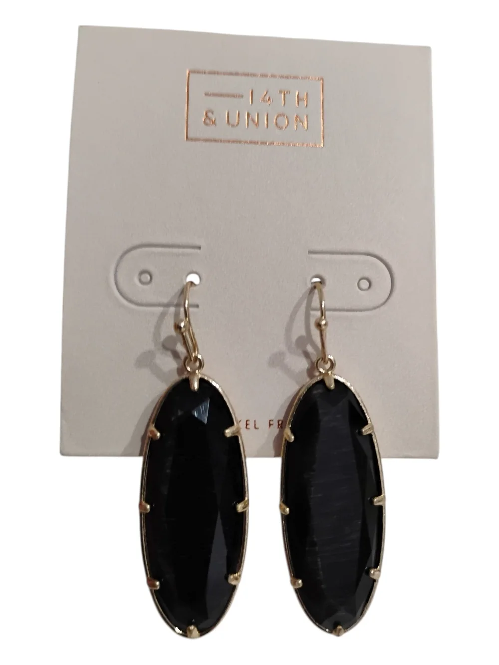 Melrose and Market Three-Pair Earring Set in Black, White, and Silver NWT